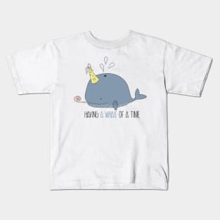 Having a whale of a time Kids T-Shirt